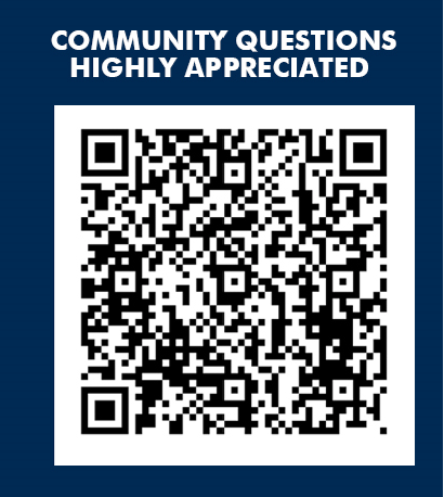 Community Questions Highly Appreciated with QR code graphic