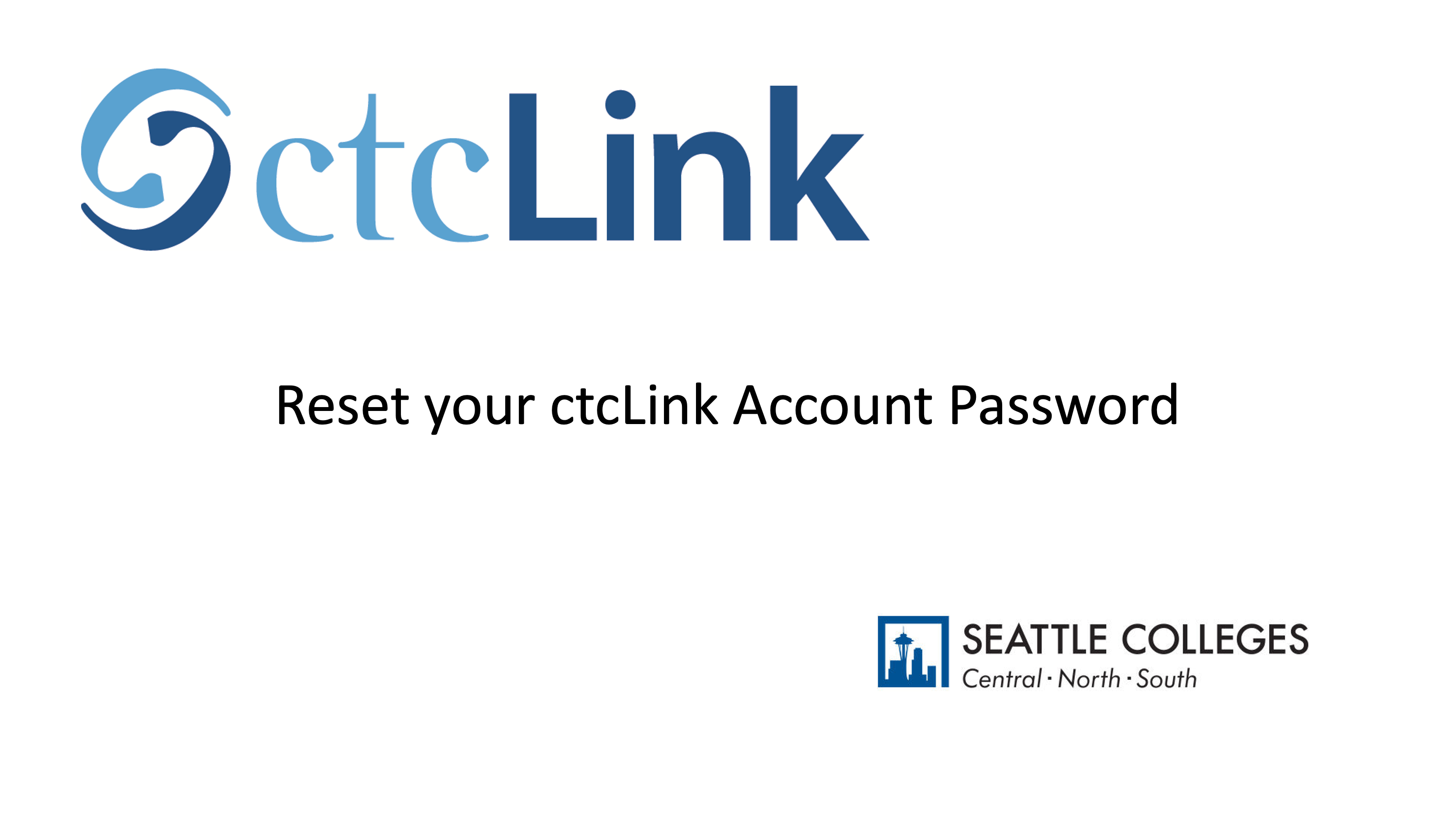 Ctclink Resources For Students Seattle Colleges