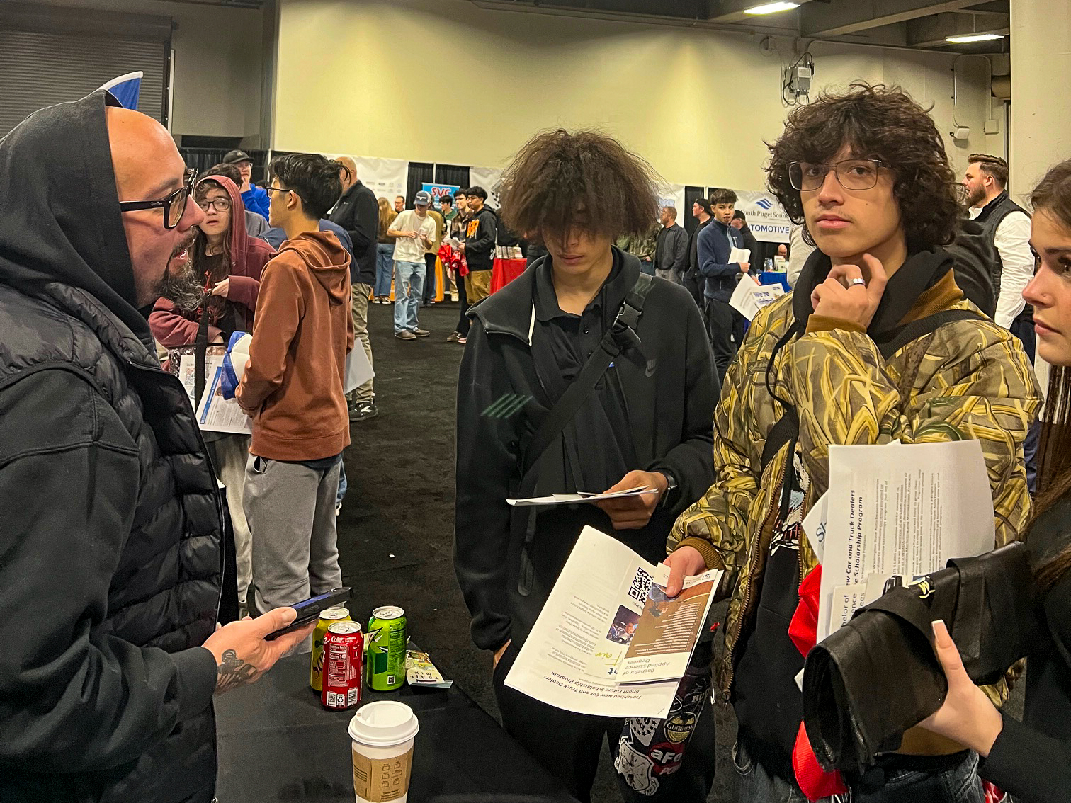 Students at Bright Future Career Fair