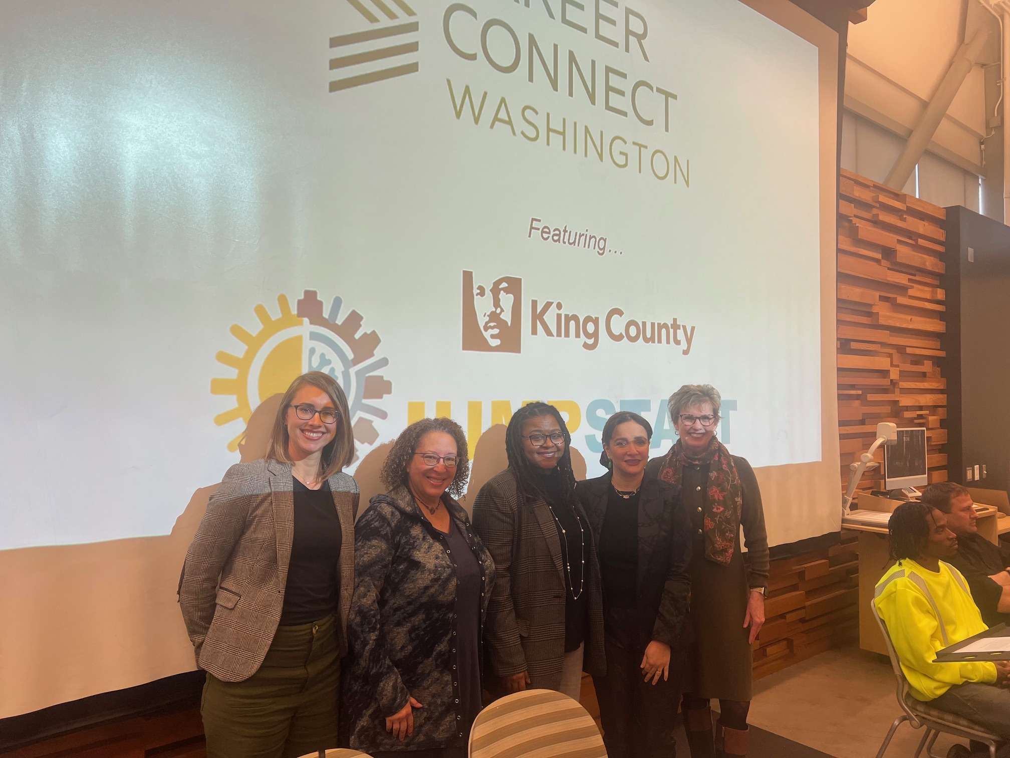 Seattle Colleges team at the Career Connect Washington featuring King County Jumpstart meeting