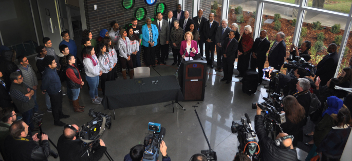 Mayor Jenny Durkan press conference about Seattle Promise