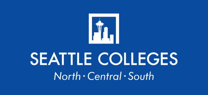 Seattle Colleges logo with North, Central, South