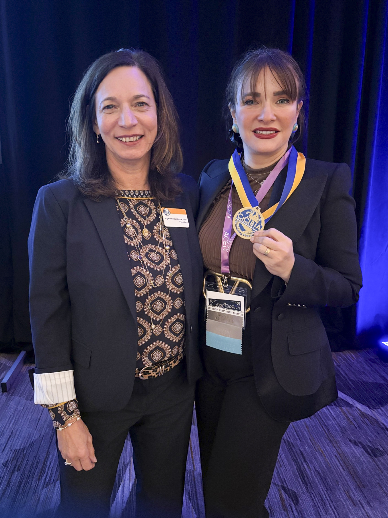 Dr. Dalia Sherif presented with the Promising Practice Medallion for the fourth time.